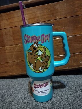 Scooby-Doo & Shaggy Too Stainless Steel  Travel Tumbler with Handle 40 FL OZ